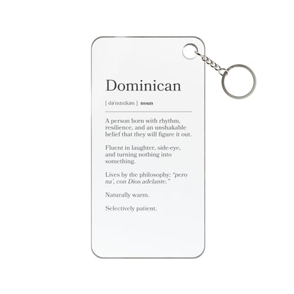 Dominican Definition Keychain Charm — Inspirational Heritage Gift