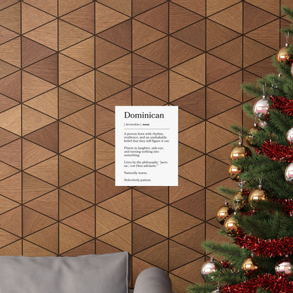 Dominican Definition Matte Poster — Print Celebrating Culture & Pride