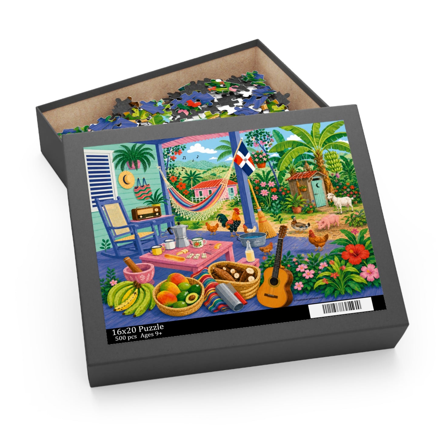 Cozy Dominican Campo Afternoon Puzzle (120 to 500 pcs)