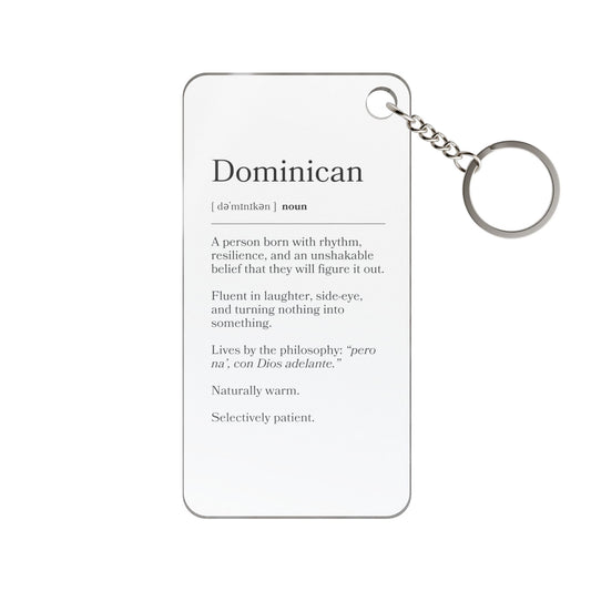 Dominican Definition Keychain Charm — Inspirational Heritage Gift