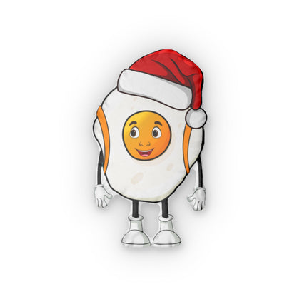 Holiday Fried Egg Pillow Toy - Limited Edition Character from Mangú Con Los Tres Golpes