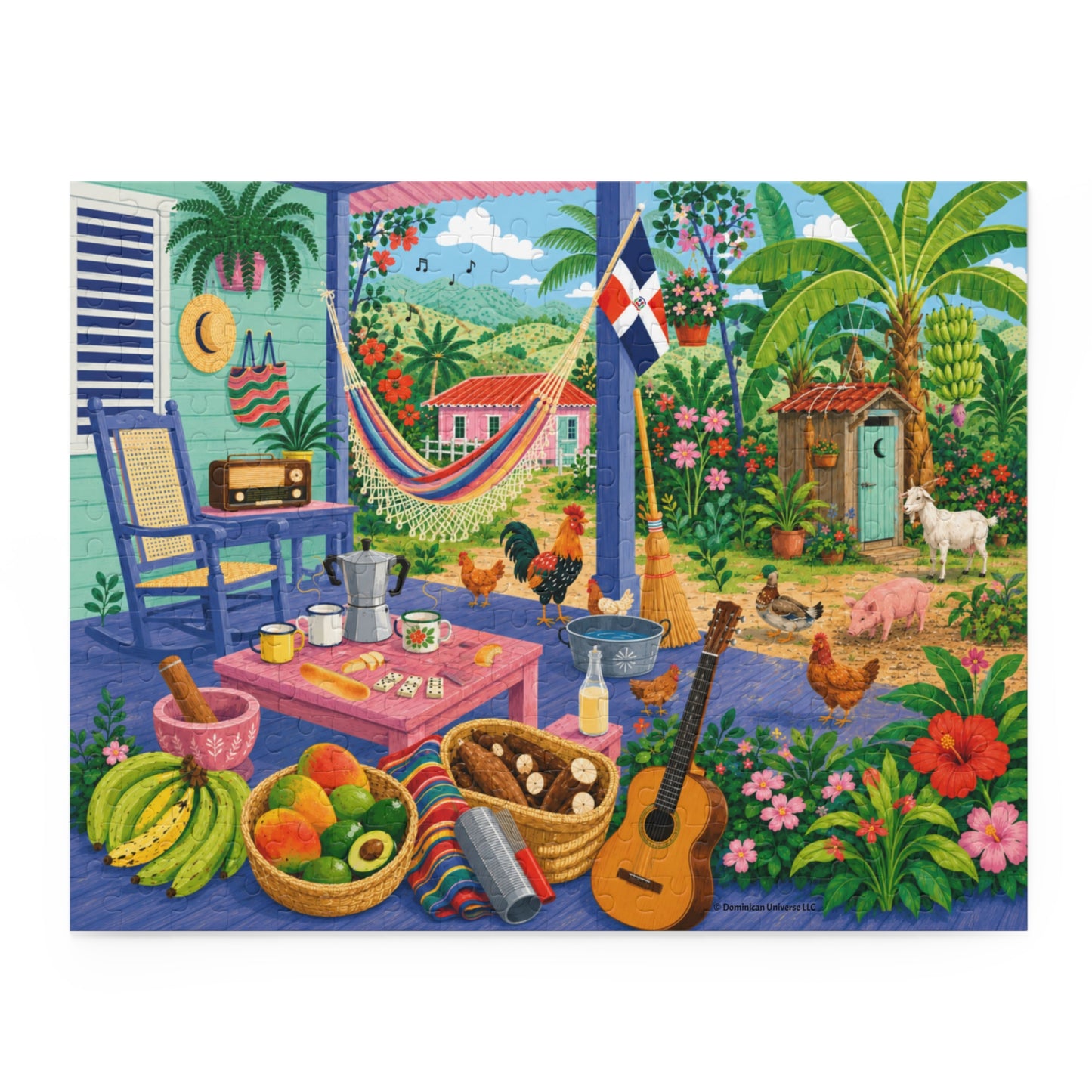 Cozy Dominican Campo Afternoon Puzzle (500 pcs)