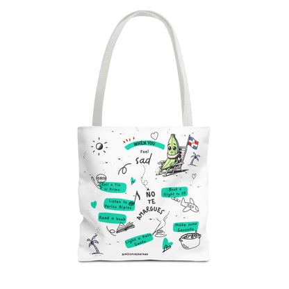 "When You Feel Sad, No Te Amargues" – Dominican Mood-Lifter Tote Bag