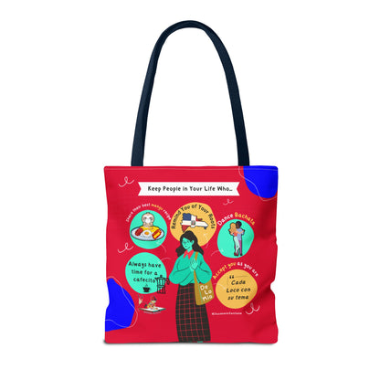 "Keep People in Your Life Who..."  Fun and Inspirational Everyday Dominican Tote Bag
