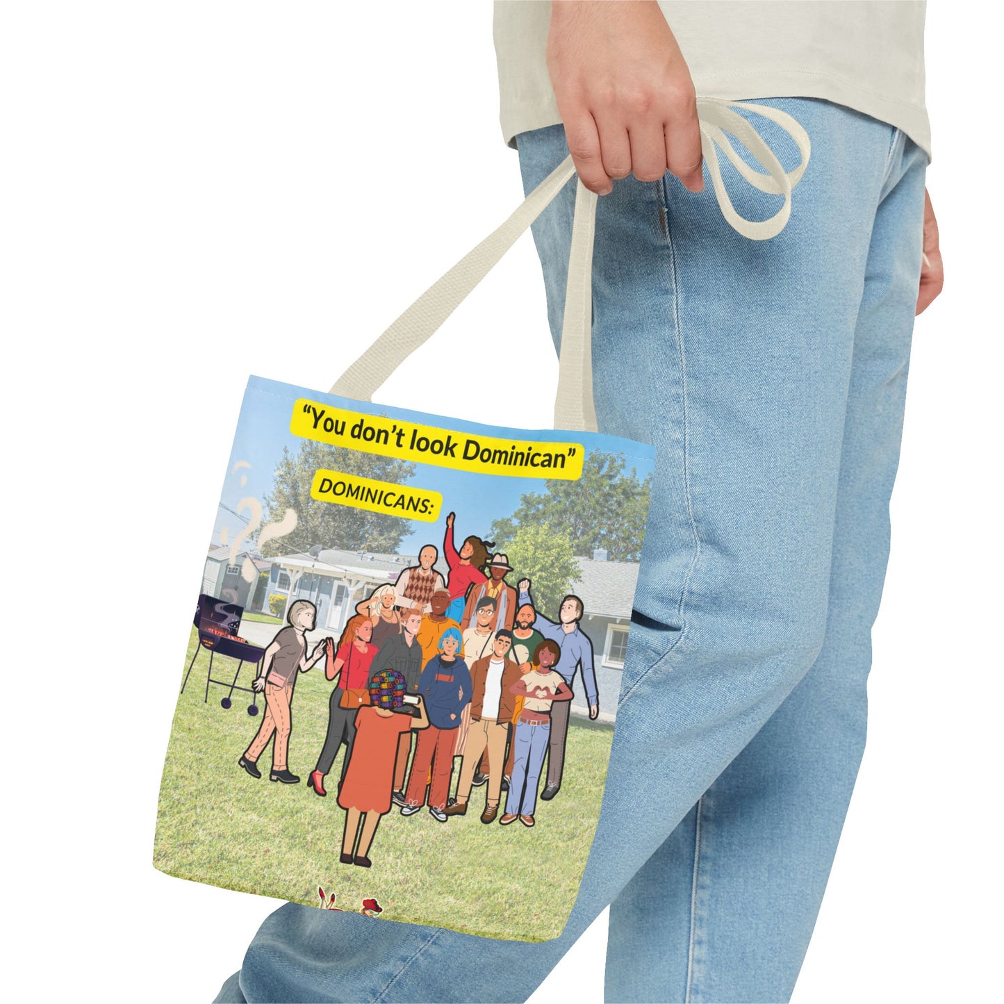 "You Don’t Look Dominican" – Tote Bag Celebrating Dominican Diversity