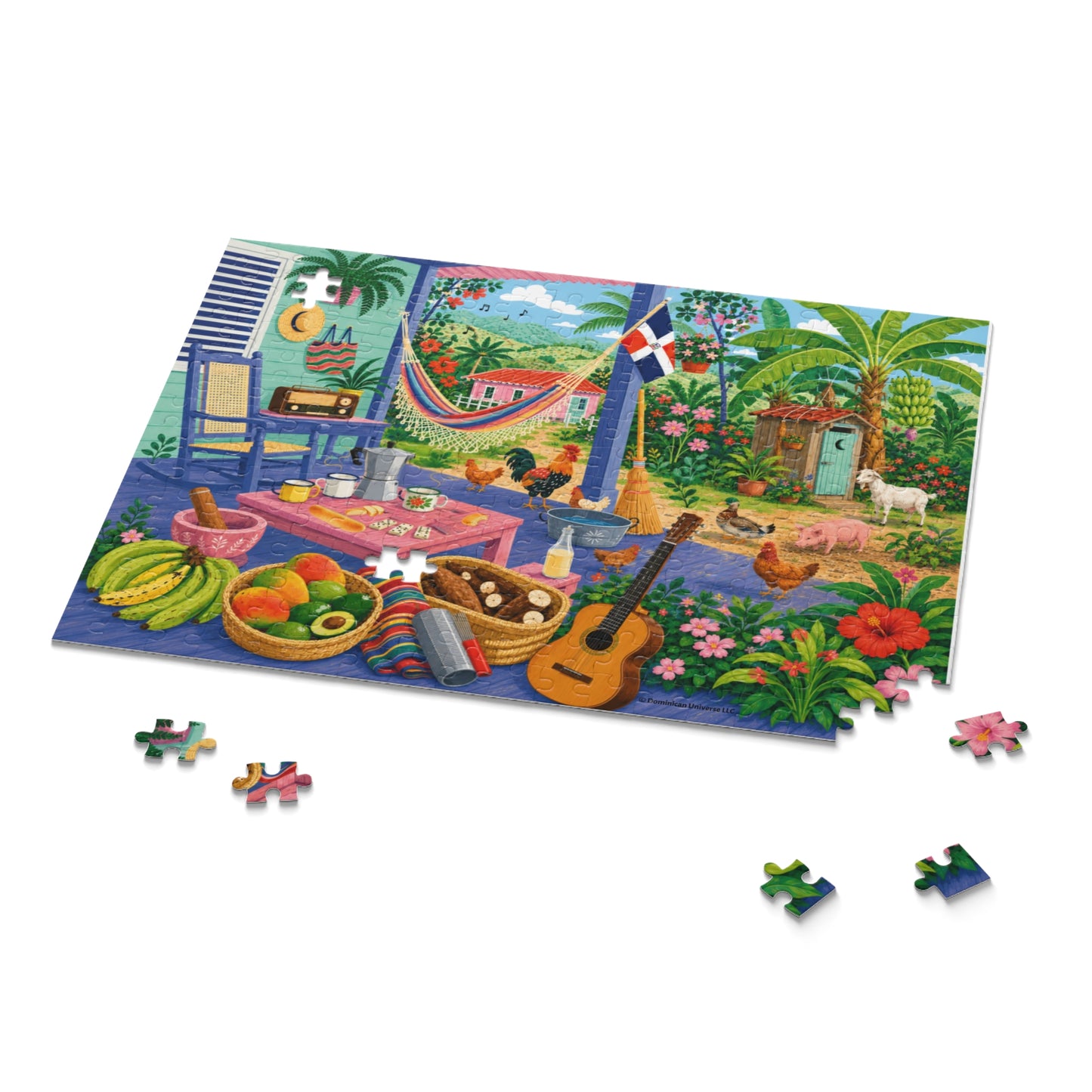 Cozy Dominican Campo Afternoon Puzzle (120 to 500 pcs)