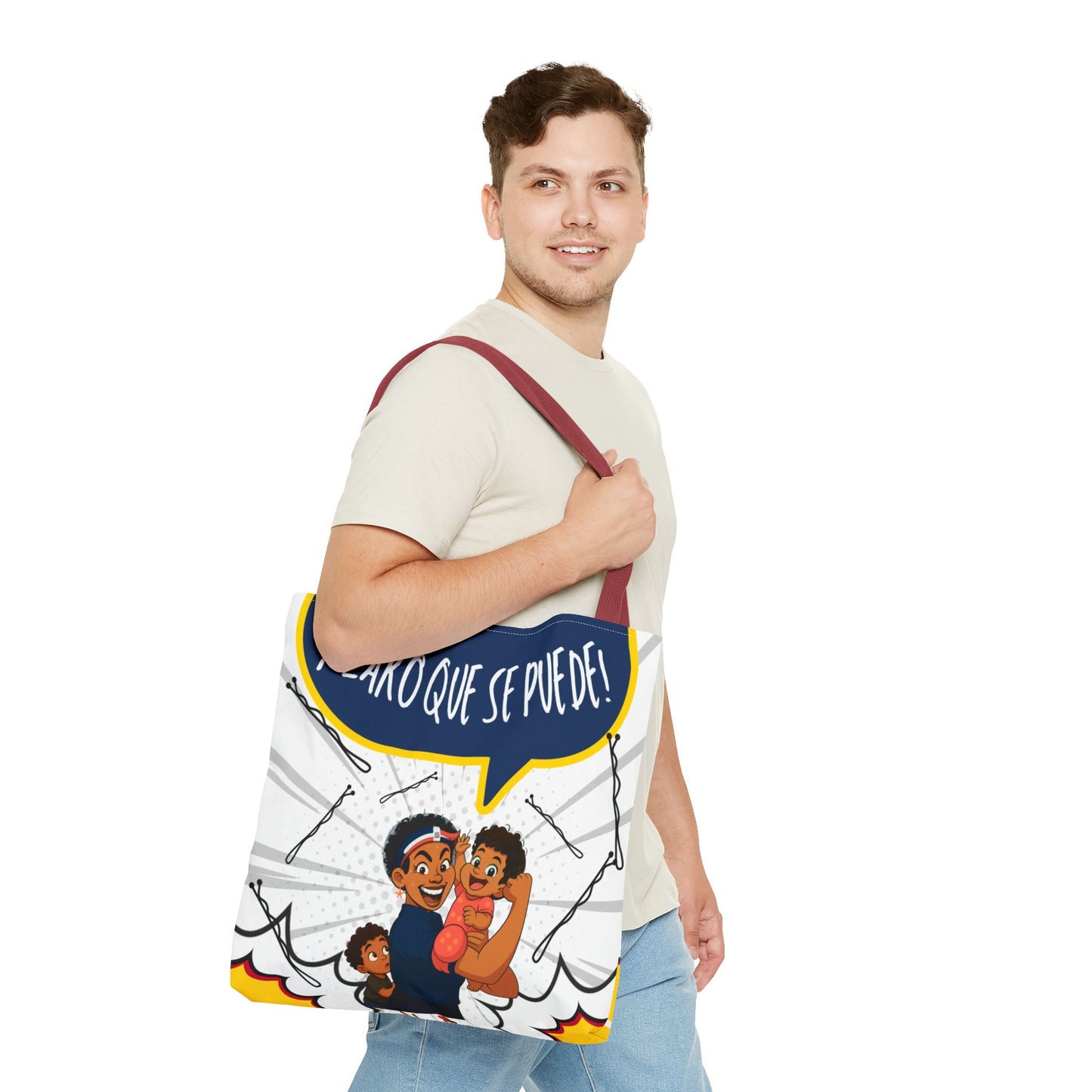 "We Can Do Anything / ¡Claro que se puede!" – Dominican Mom Power Tote Bag