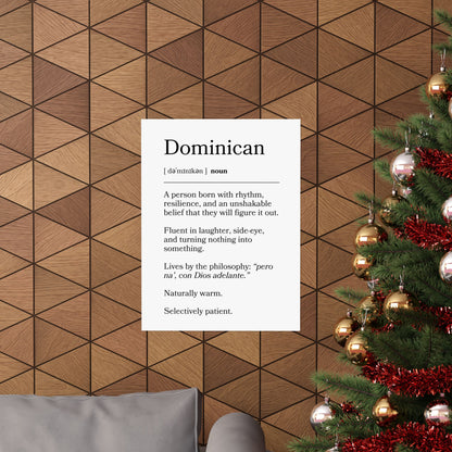 Dominican Definition Matte Poster — Print Celebrating Culture & Pride