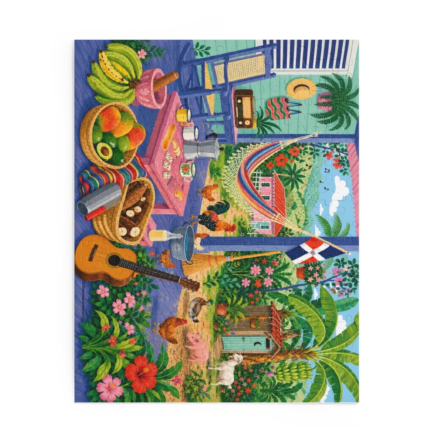 Cozy Dominican Campo Afternoon Puzzle (120 to 500 pcs)