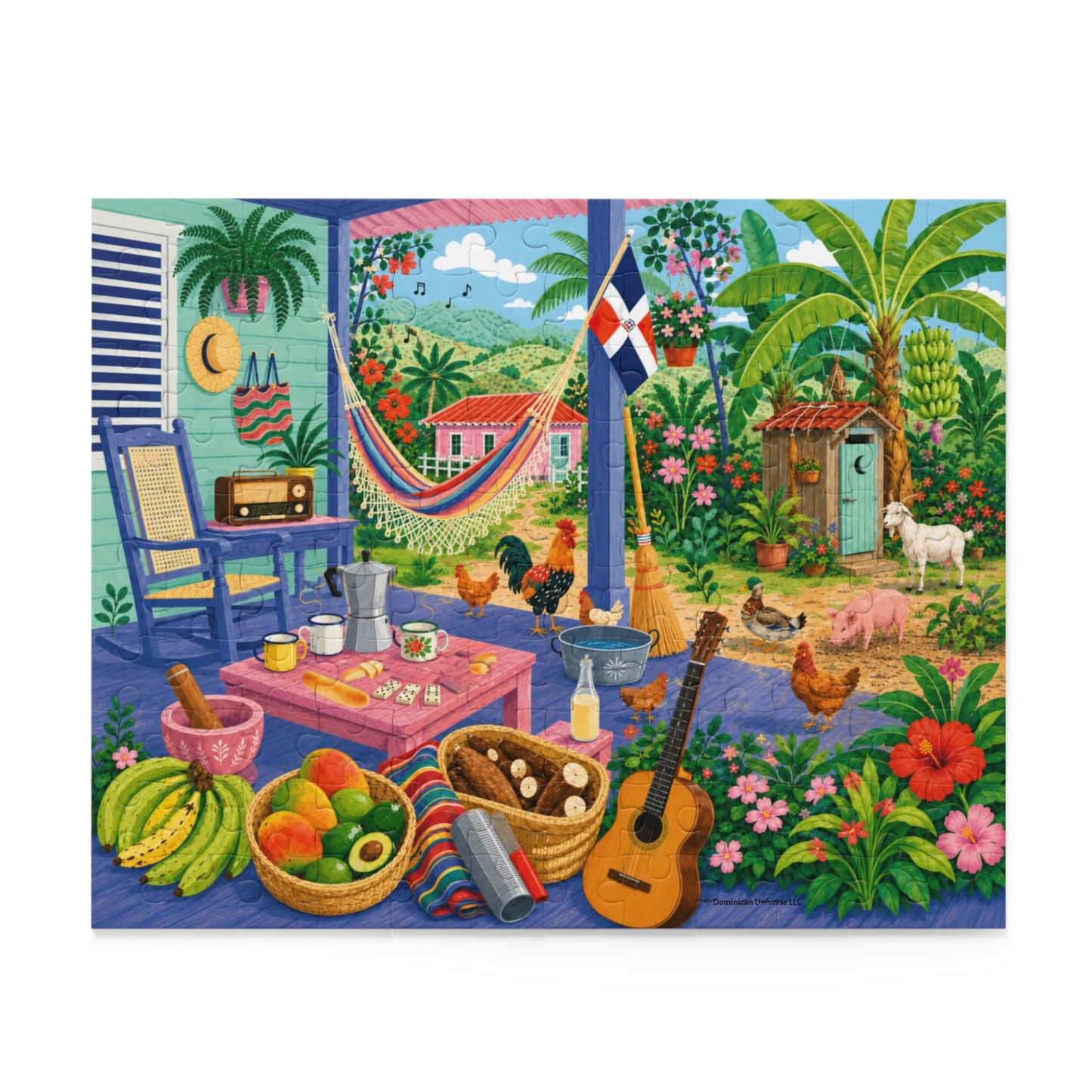 Cozy Dominican Campo Afternoon Puzzle (120 to 500 pcs)