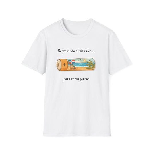 "Regresando a mis raíces…" Unisex Softstyle Dominican T-Shirt