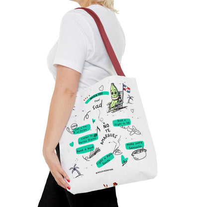 "When You Feel Sad, No Te Amargues" – Dominican Mood-Lifter Tote Bag