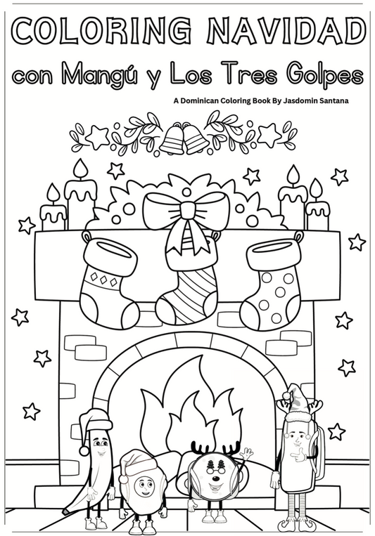 Dominican Navidad Christmas Coloring Book
