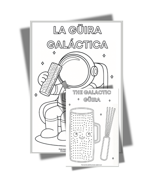 Digital Download - Dominican Güira Coloring Page